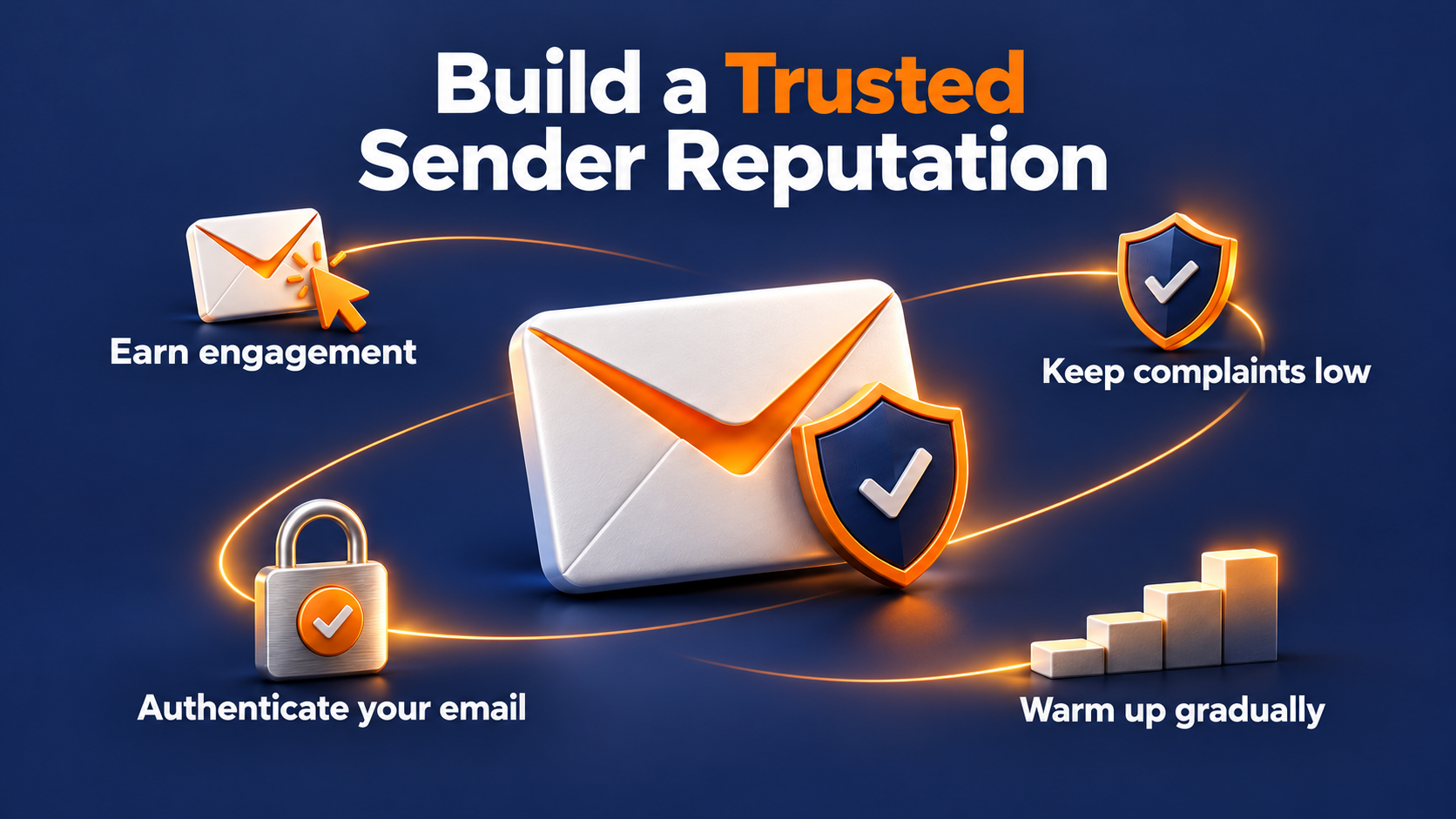 Building trusted sender reputation